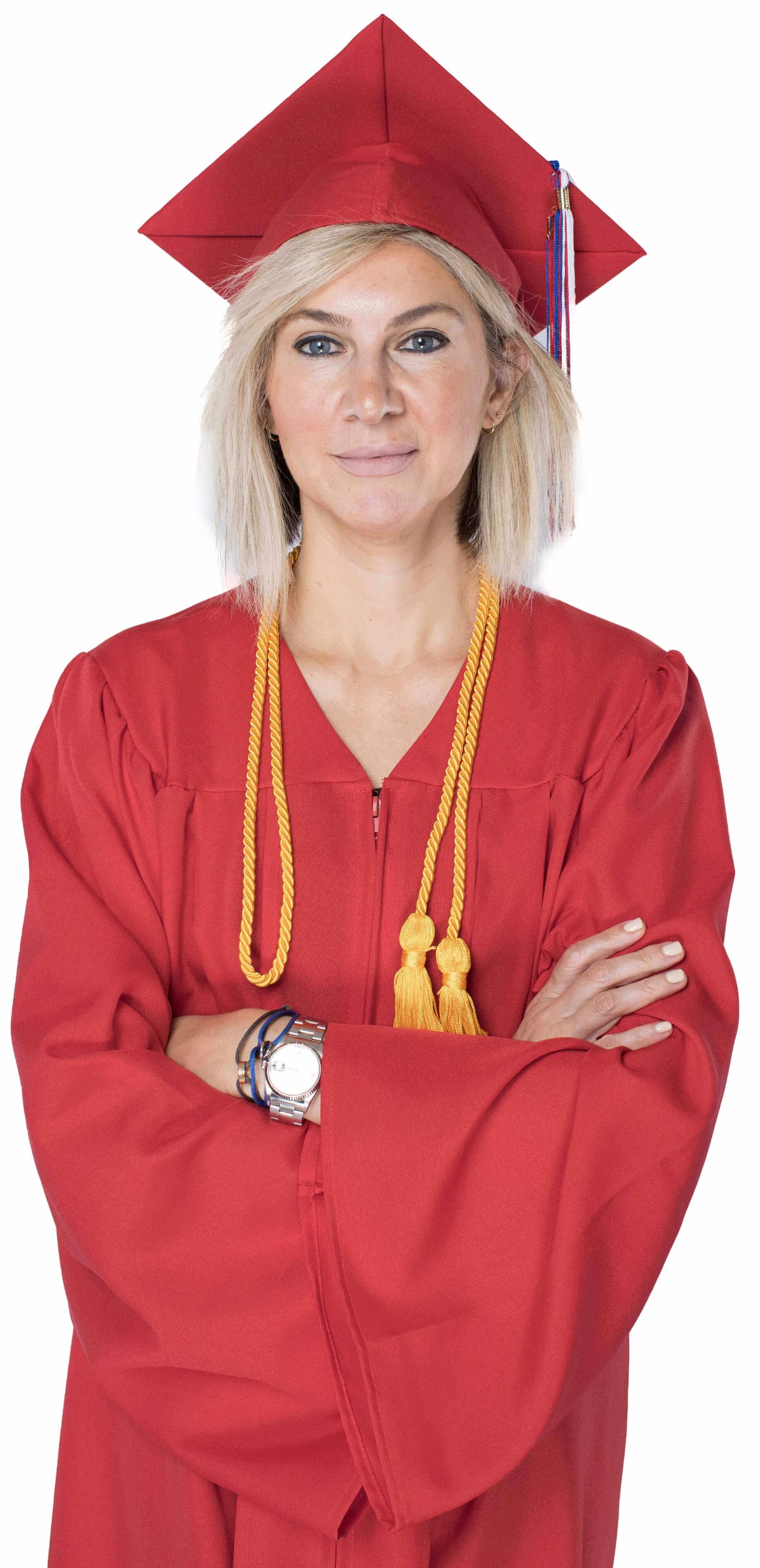 Graduation Matte Cap, Gown & Tassel Set Magic Xray Markers